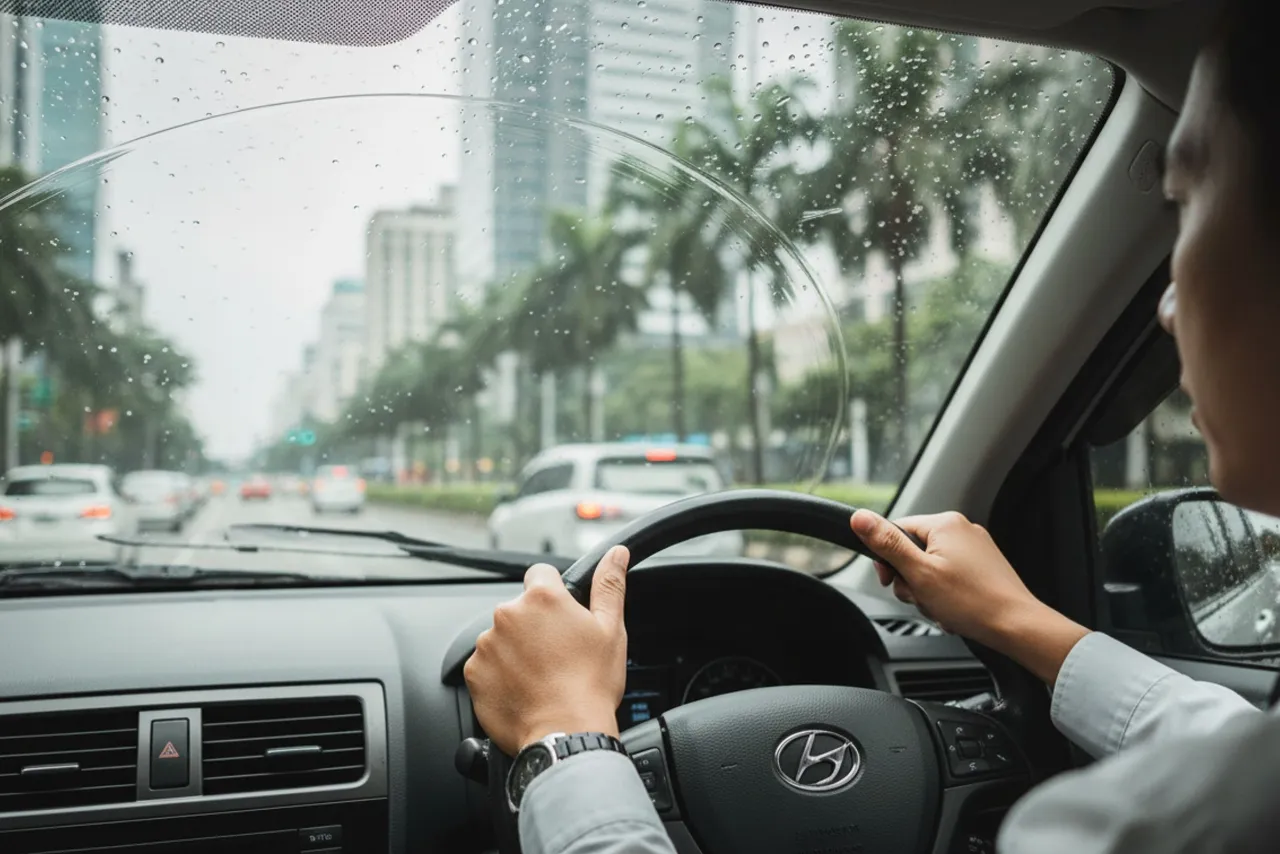 Tips Aman Mengemudi di Musim Hujan, Khusus Pengguna Mobil Operasional